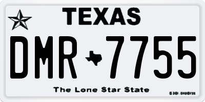 TX license plate DMR7755