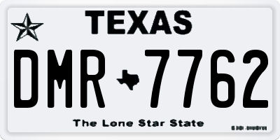 TX license plate DMR7762