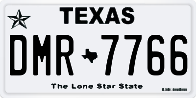 TX license plate DMR7766