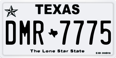 TX license plate DMR7775