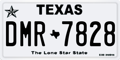 TX license plate DMR7828