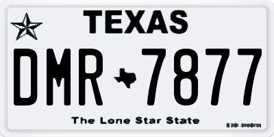 TX license plate DMR7877