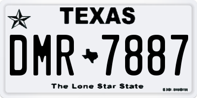 TX license plate DMR7887