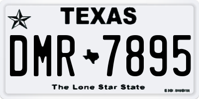 TX license plate DMR7895