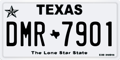 TX license plate DMR7901