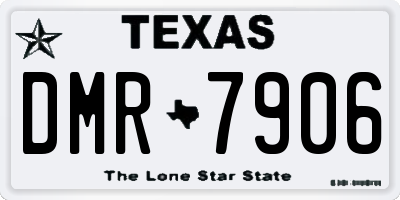 TX license plate DMR7906
