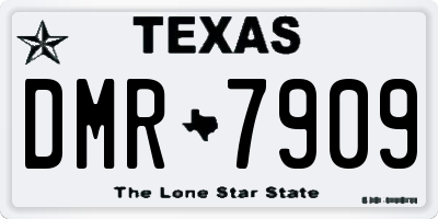 TX license plate DMR7909