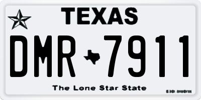 TX license plate DMR7911