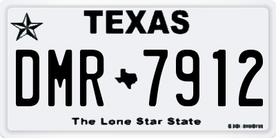 TX license plate DMR7912