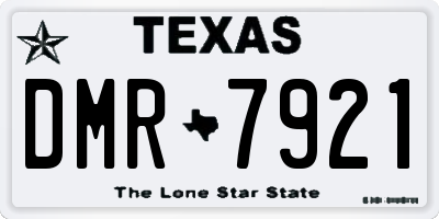 TX license plate DMR7921