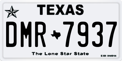 TX license plate DMR7937