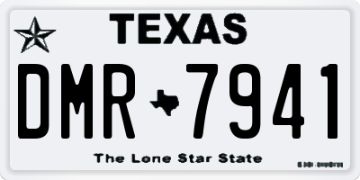 TX license plate DMR7941