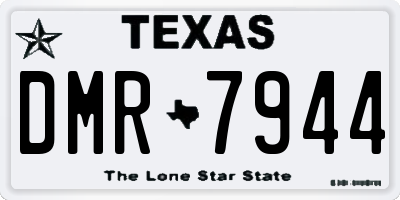 TX license plate DMR7944