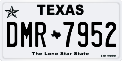 TX license plate DMR7952