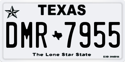 TX license plate DMR7955