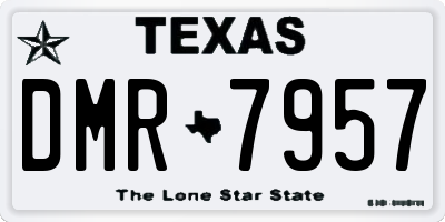 TX license plate DMR7957
