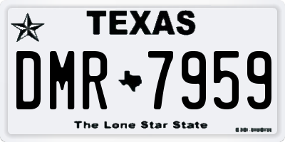 TX license plate DMR7959