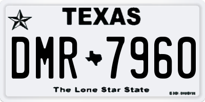 TX license plate DMR7960