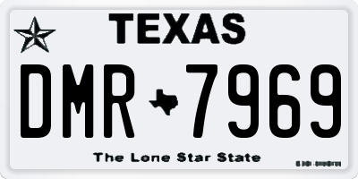 TX license plate DMR7969