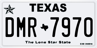 TX license plate DMR7970
