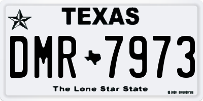 TX license plate DMR7973