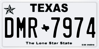 TX license plate DMR7974