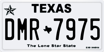 TX license plate DMR7975
