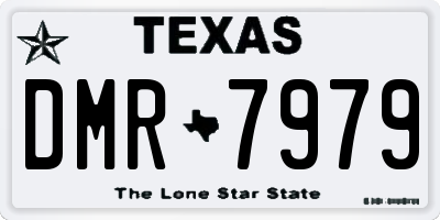 TX license plate DMR7979
