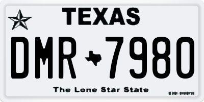 TX license plate DMR7980