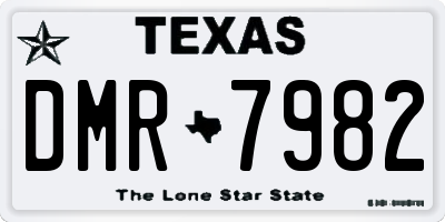 TX license plate DMR7982