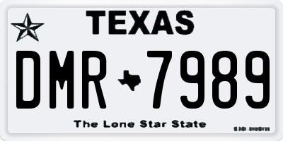 TX license plate DMR7989