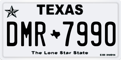 TX license plate DMR7990
