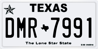 TX license plate DMR7991