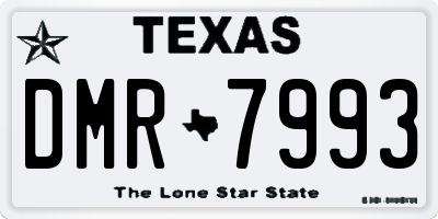 TX license plate DMR7993