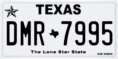 TX license plate DMR7995