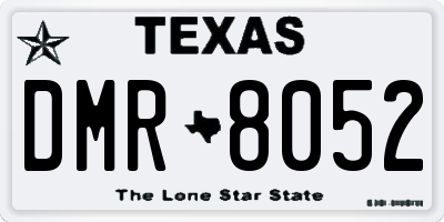 TX license plate DMR8052