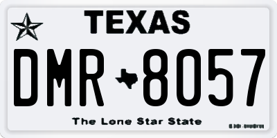 TX license plate DMR8057