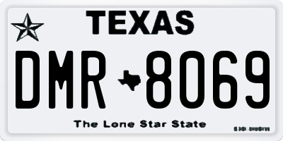 TX license plate DMR8069