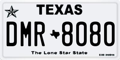 TX license plate DMR8080