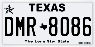 TX license plate DMR8086