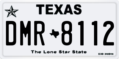 TX license plate DMR8112