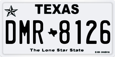 TX license plate DMR8126