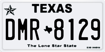 TX license plate DMR8129