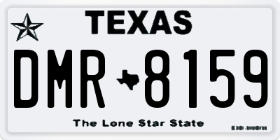 TX license plate DMR8159