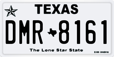 TX license plate DMR8161