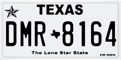 TX license plate DMR8164