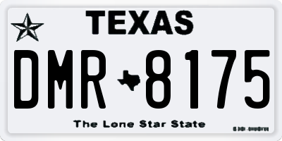TX license plate DMR8175