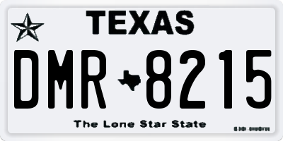 TX license plate DMR8215