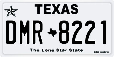 TX license plate DMR8221