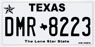 TX license plate DMR8223